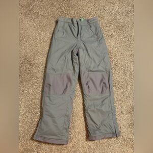 Kids Gray Ski Snow Pants Waterproof Insulated Winter Outdoor Adventure Size  12